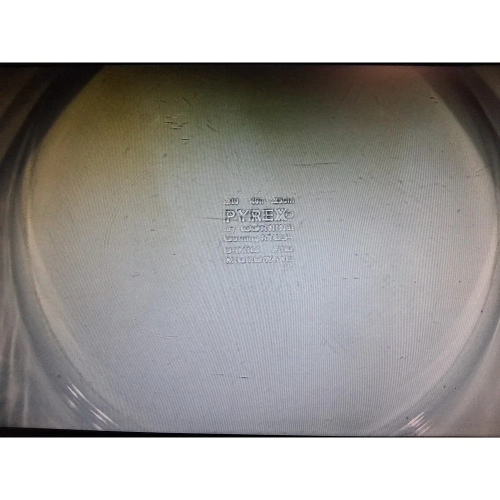 Vintage Pyrex 210 Clear Glass Pie Dish 10 Inch 25 cm Flat Rim Oven and Microwave